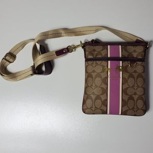 Coach purse cross body satchel